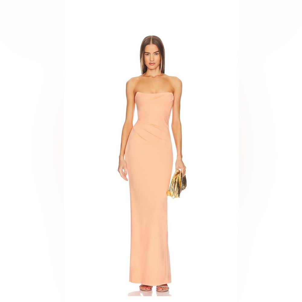 Michael Costello Briggs Gown x REVOLVE in Peach